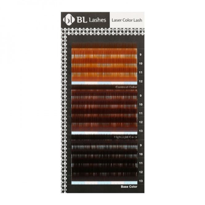 Hovedbilde BL-LASER 14-STRIPER COLOR 3xBROWN C-CURL 0,15-Mix ...