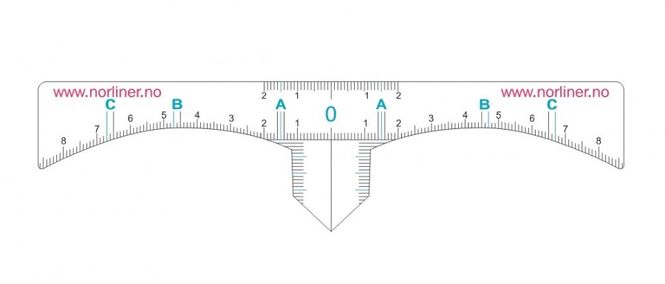 Hovedbilde CT-ØYENBRYNSLINJAL SELVKLEBENDE 50-Pakk