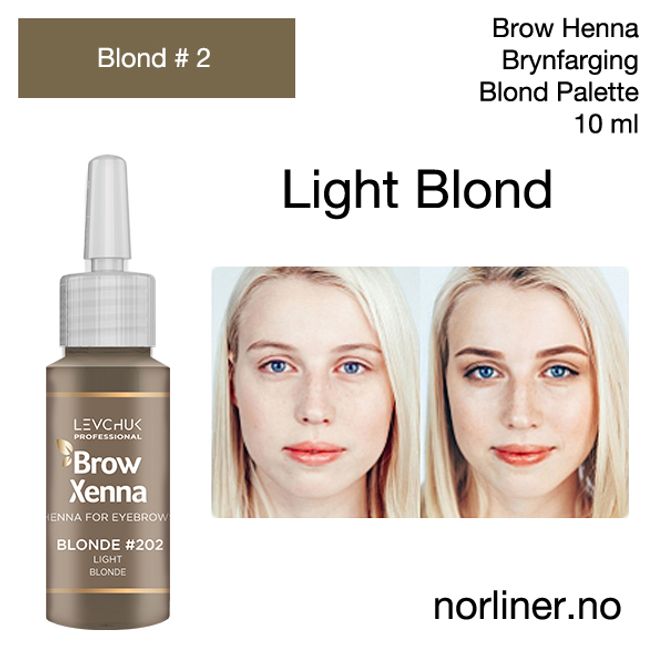 Hovedbilde LB-BH BROW XENNA Blond #2(202) Light Blonde 10ml