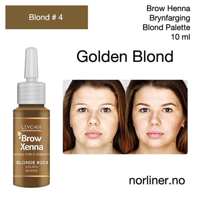 Hovedbilde LB-BH BROW XENNA Blond #4(204) Golden Blonde 10ml