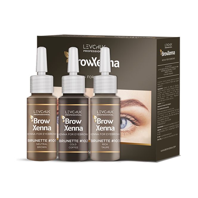 Hovedbilde LB-BH BROW XENNA KIT Brown/Brunette Set m/3 ...